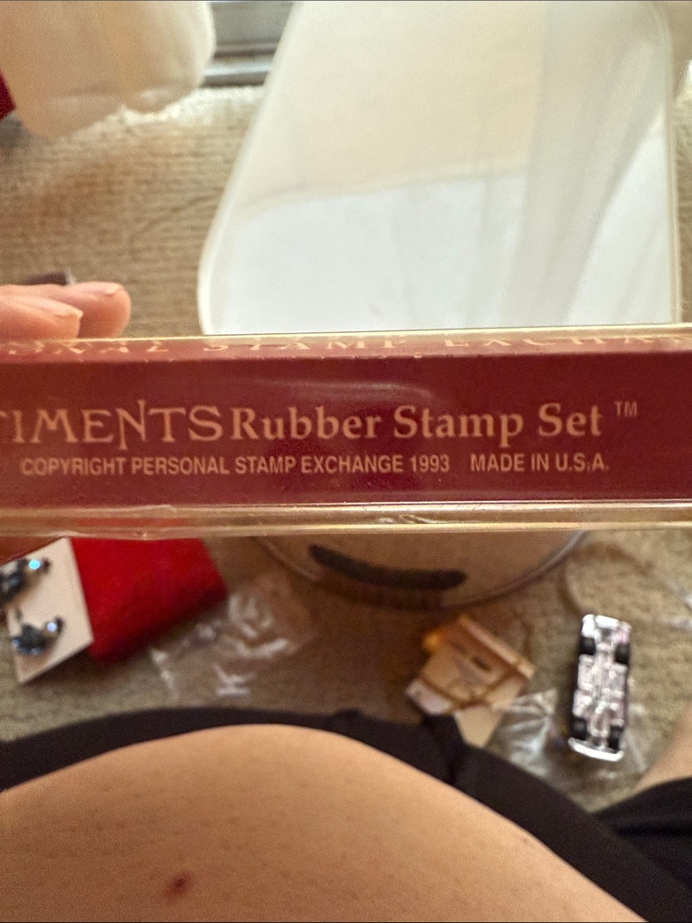 Sentiments Rubber Stamp Set - Picture 7 of 9
